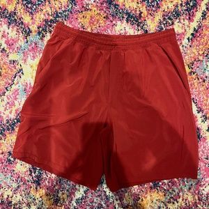 Lululemon Pace Breaker Out Of Mind Liner 9" - Burgundy Red Color Shorts